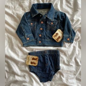 Wrangler Jean Jacket and Bloomers Baby 3-6 Months